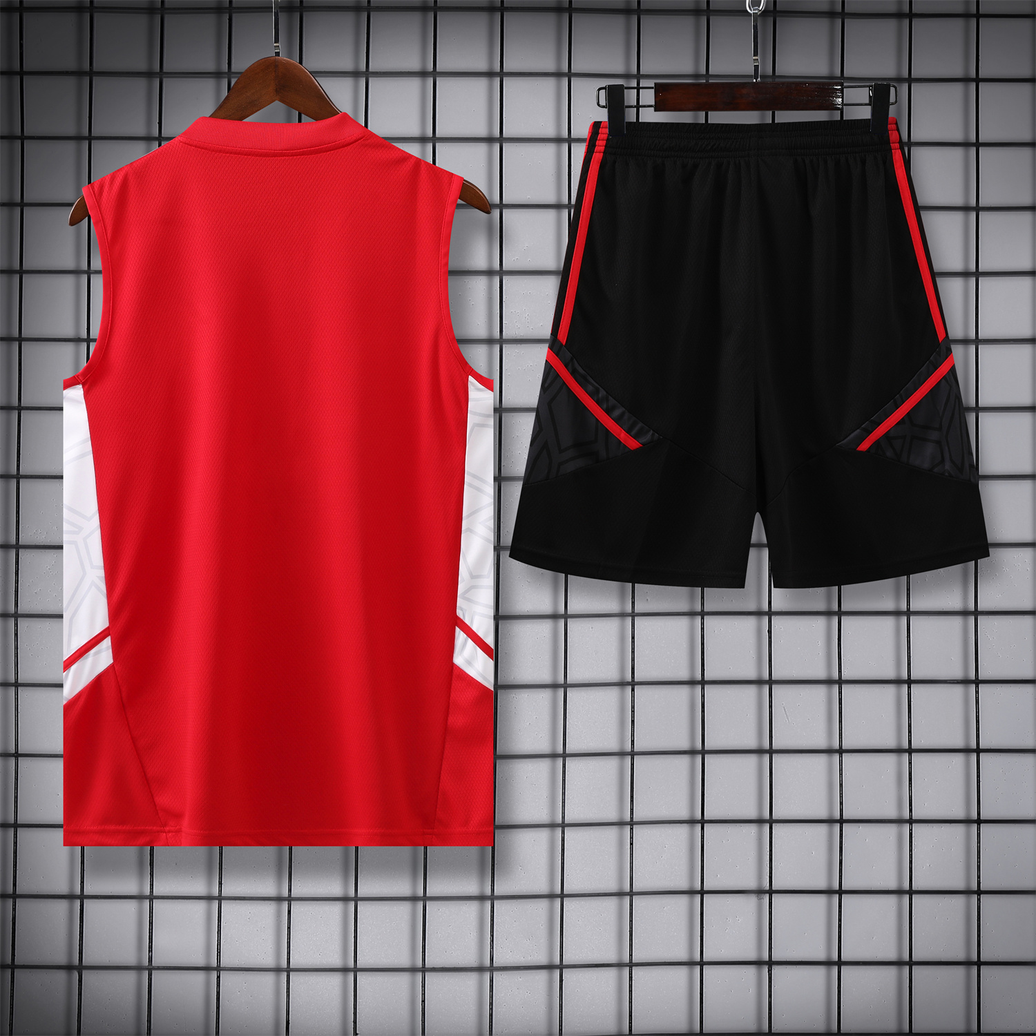 Bayern Munich 23-24 Red Training Vest Suit - JerseysGala