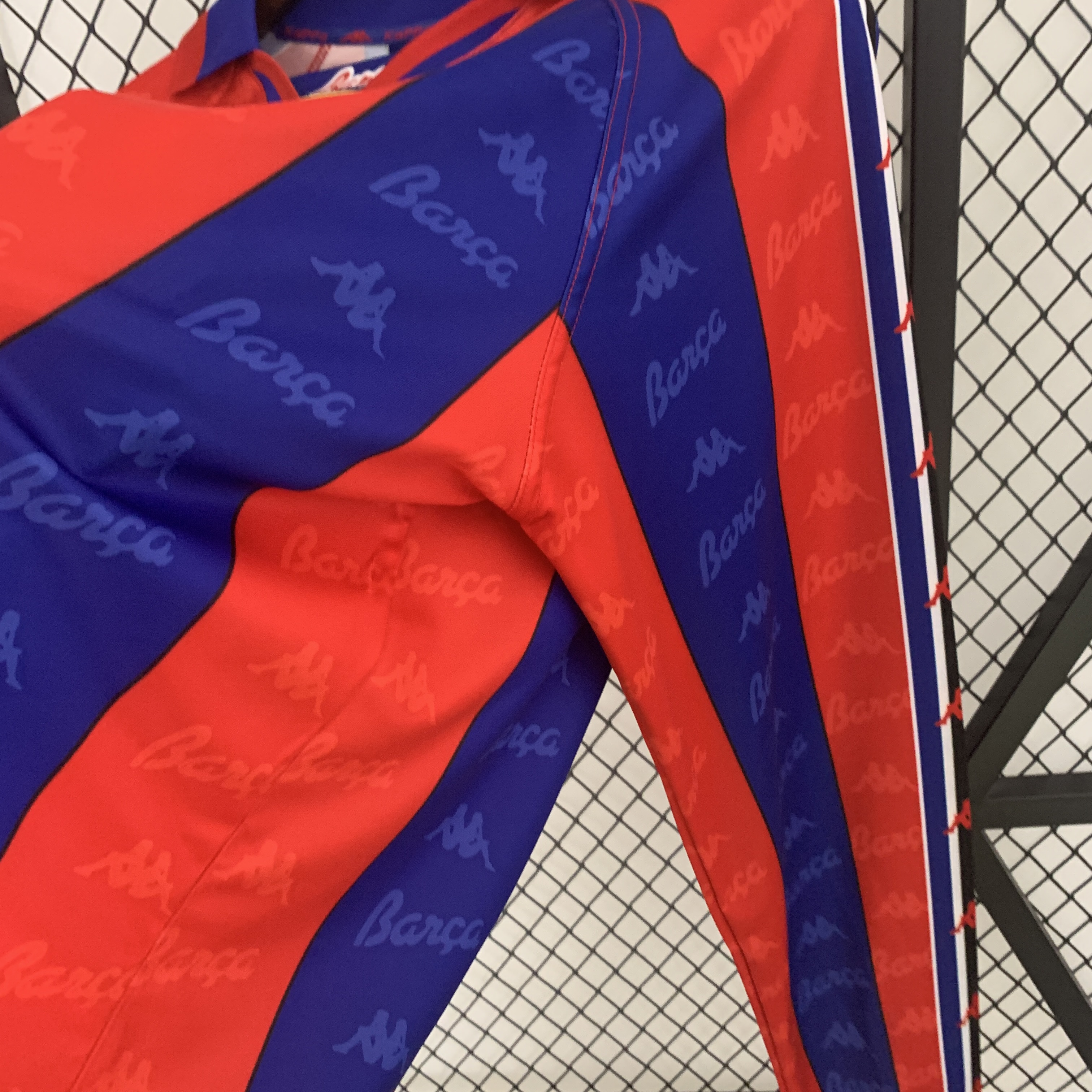 B.A.R.S.A Retro 96-97 Home Stadium Long Sleeve Jersey - JerseysGala