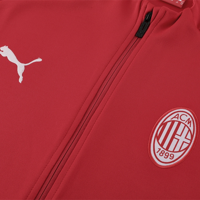 AC Milan 23-24 Jacket Training Tracksuit - Red - JerseysGala