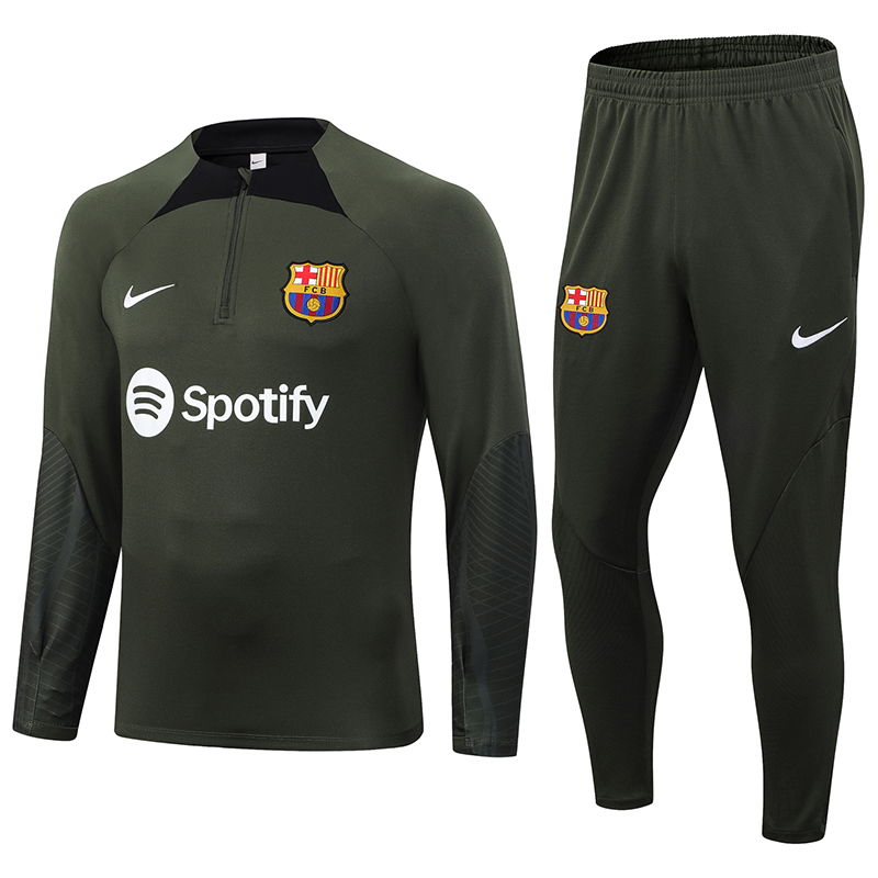B.A.R.S.A 23-24 Long Sleeve Training Set -Green - JerseysGala