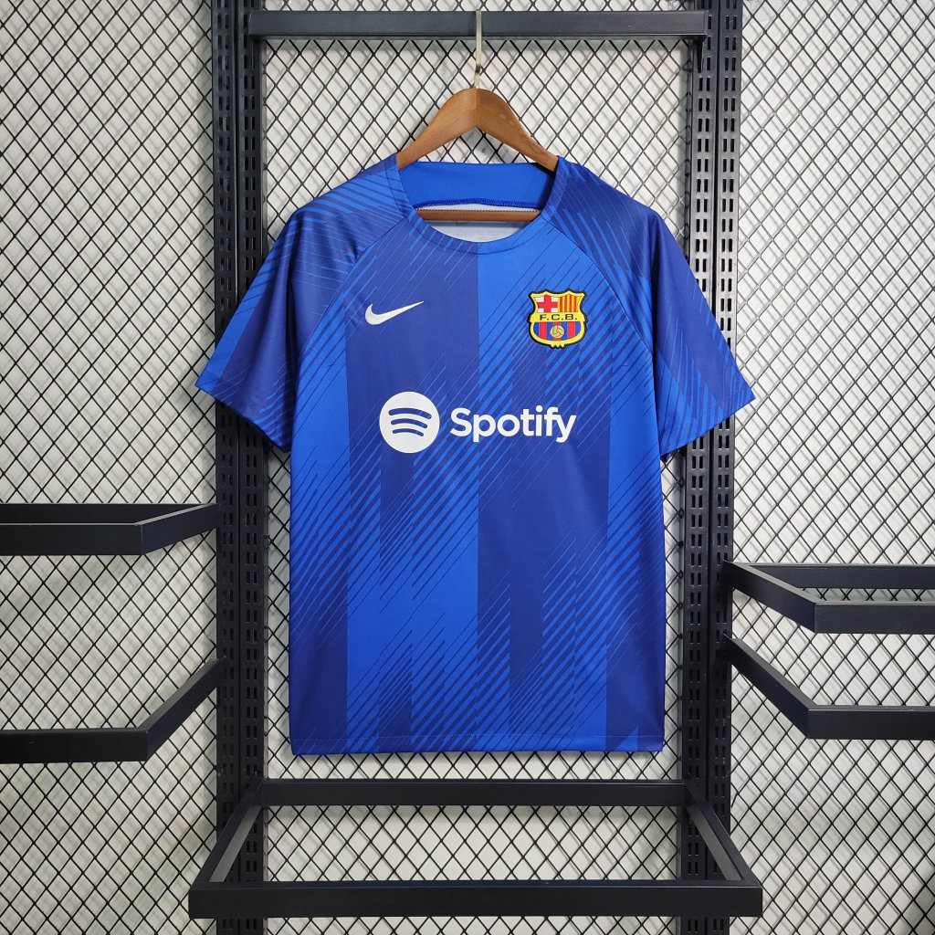 B.A.R.S.A 23-24 Blue Training Jersey - Fans Version - JerseysGala
