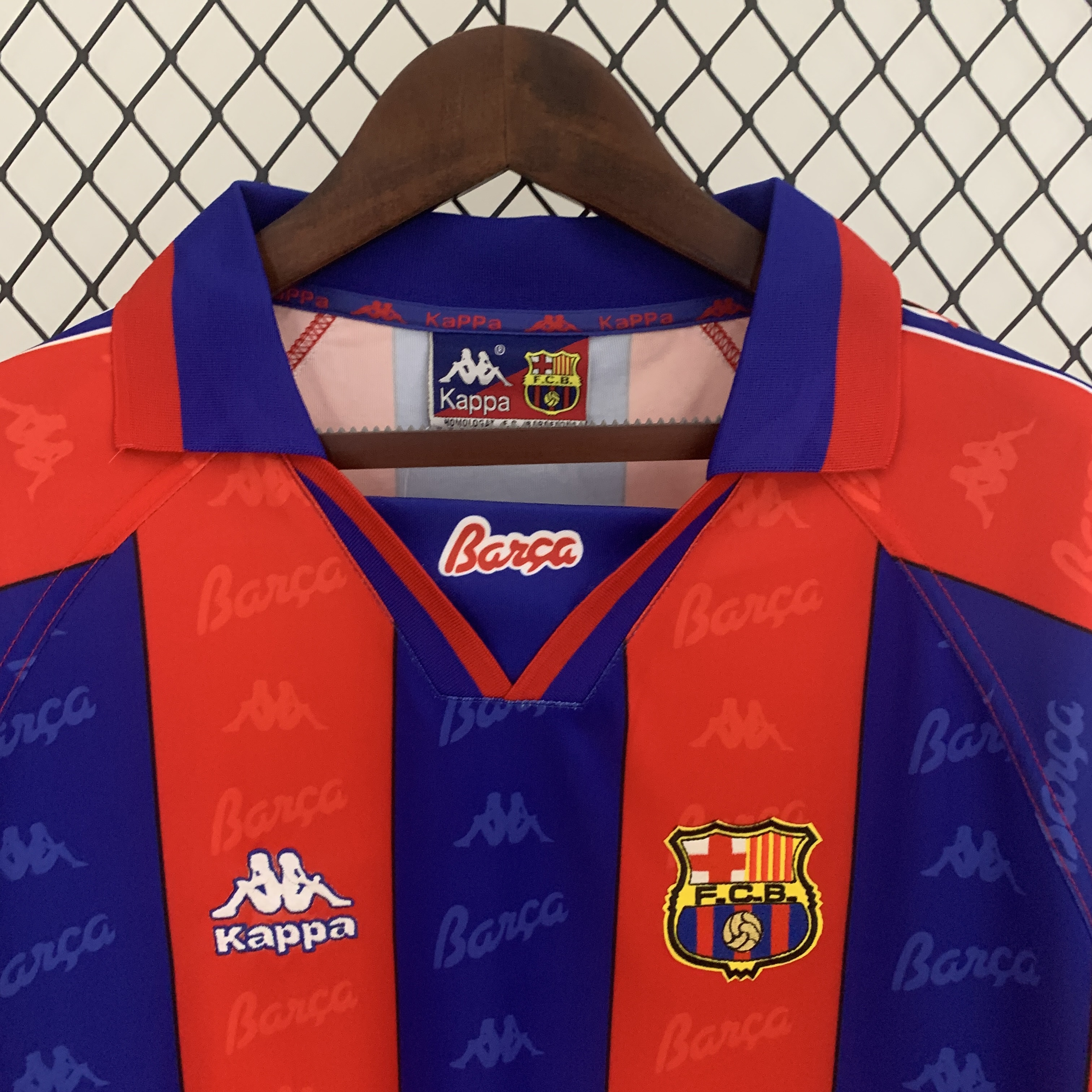 B.A.R.S.A Retro 96-97 Home Stadium Long Sleeve Jersey - JerseysGala