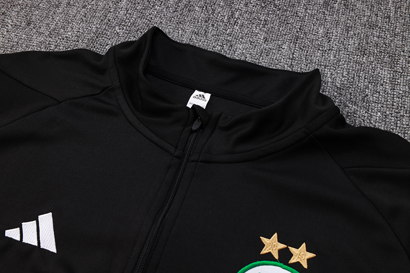 Algeria Olympic TEAM 23-24 Long Sleeve Training Set -Black - JerseysGala