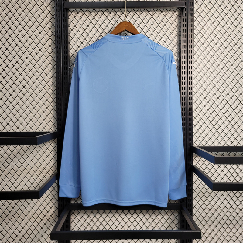 Manchester City 23-24 Home Long Sleeve Jersey - Fans Version - JerseysGala