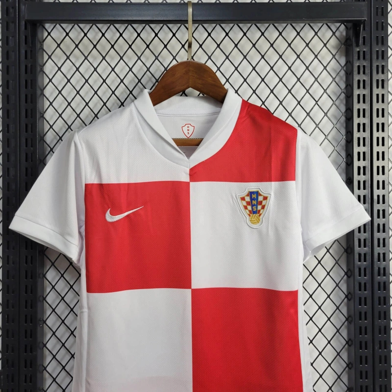Croatia 2024 Home Stadium Kids Kit - JerseysGala
