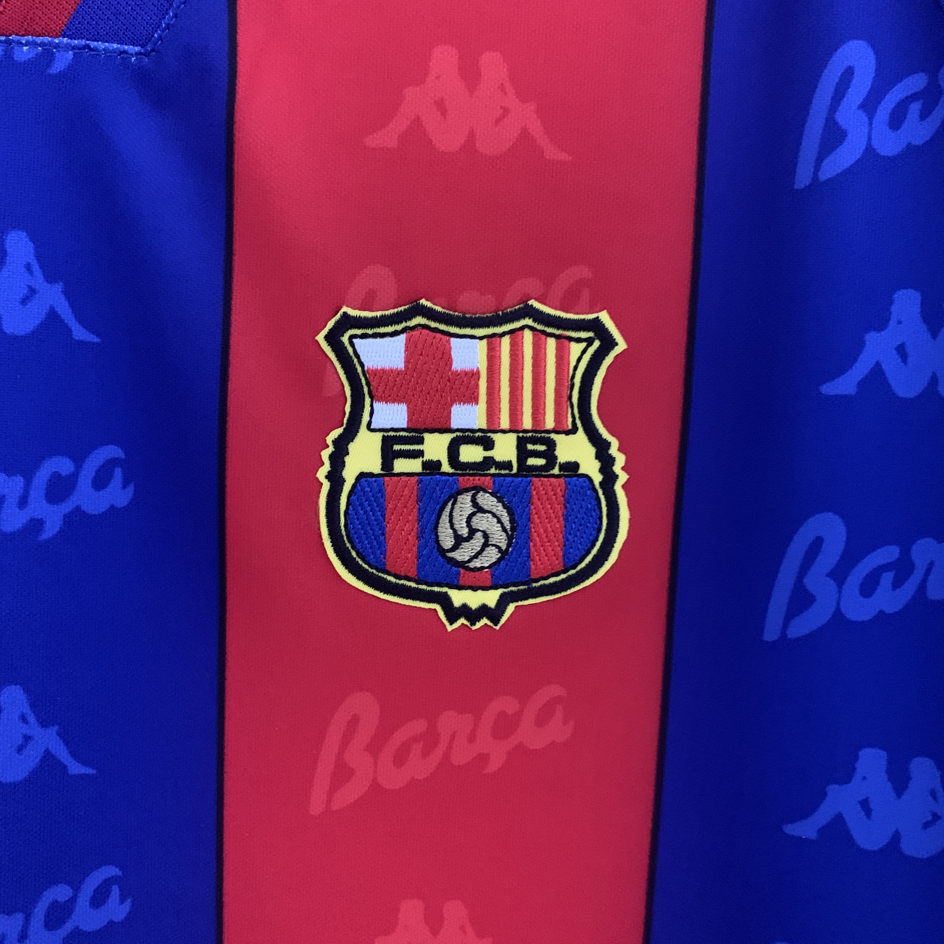 B.A.R.S.A Retro 96-97 Home Stadium Long Sleeve Jersey - JerseysGala