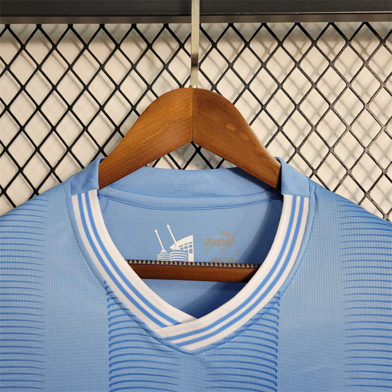 Manchester City 23-24 Home Long Sleeve Jersey - Fans Version - JerseysGala