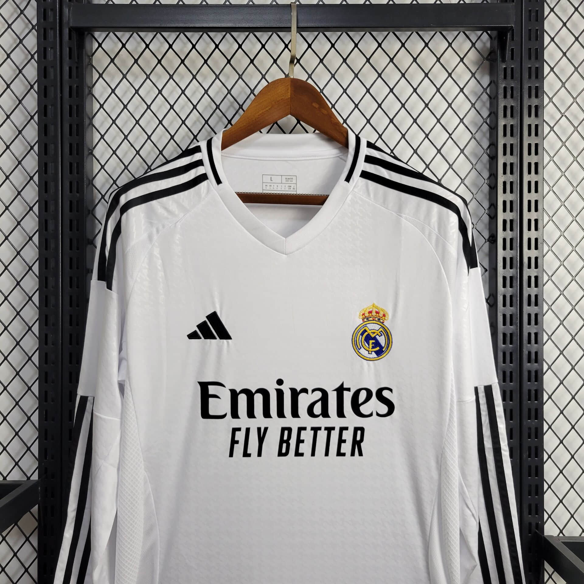 Real Madrid 24-25 Home Long Sleeve Jersey - Fans Version - JerseysGala