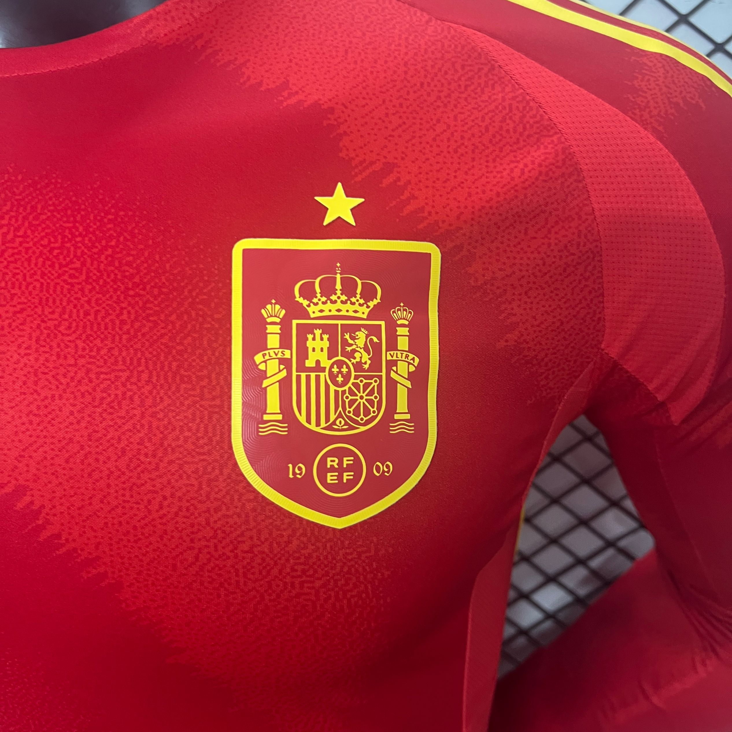 Spain 2024 Home Stadium Long Sleeve Jersey - Player Version - JerseysGala