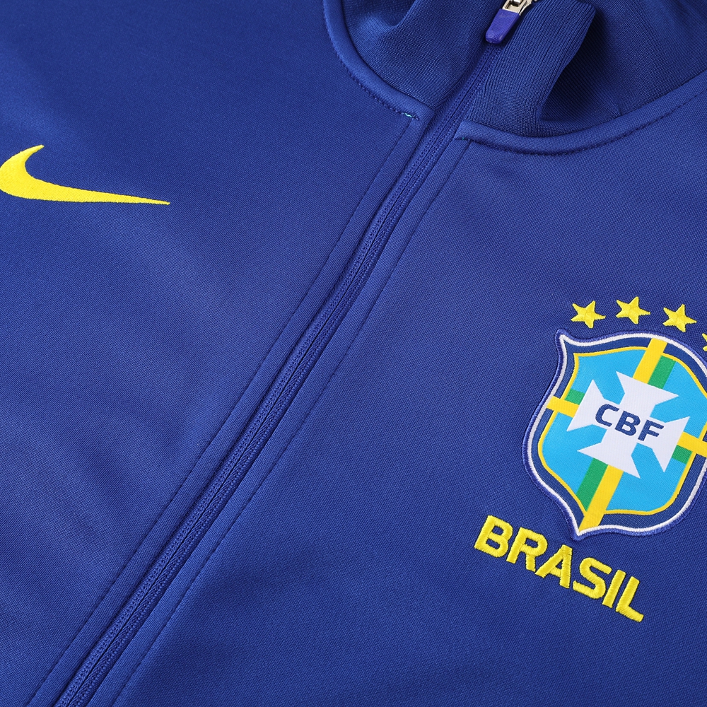 Brazil 23-24 Jacket Training Tracksuit - Blue - JerseysGala