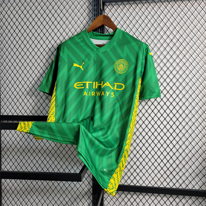 Manchester City 23-24 Green Goalkeeper Jersey - Fans Version - JerseysGala