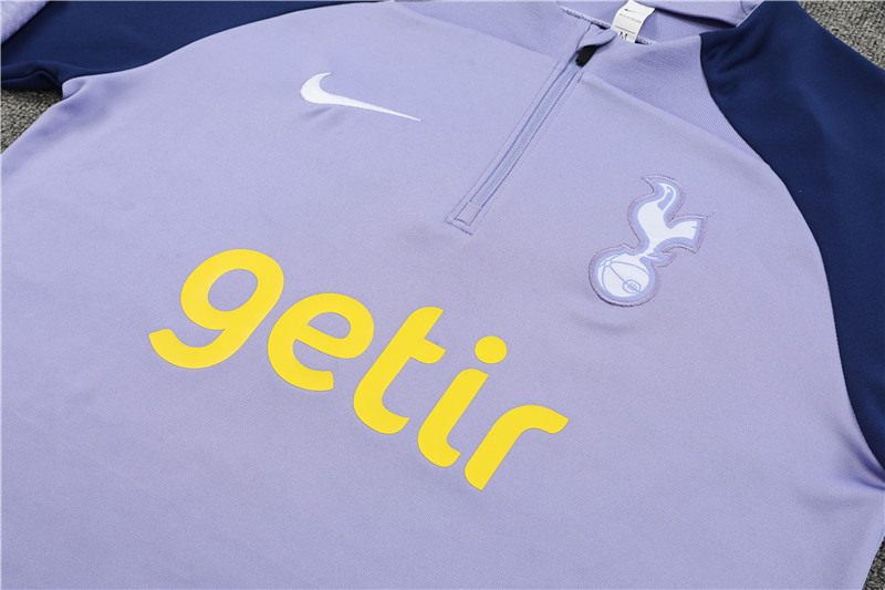 Tottenham Hotspur 23-24 Kids Long Sleeve Training Set Set Purple - JerseysGala