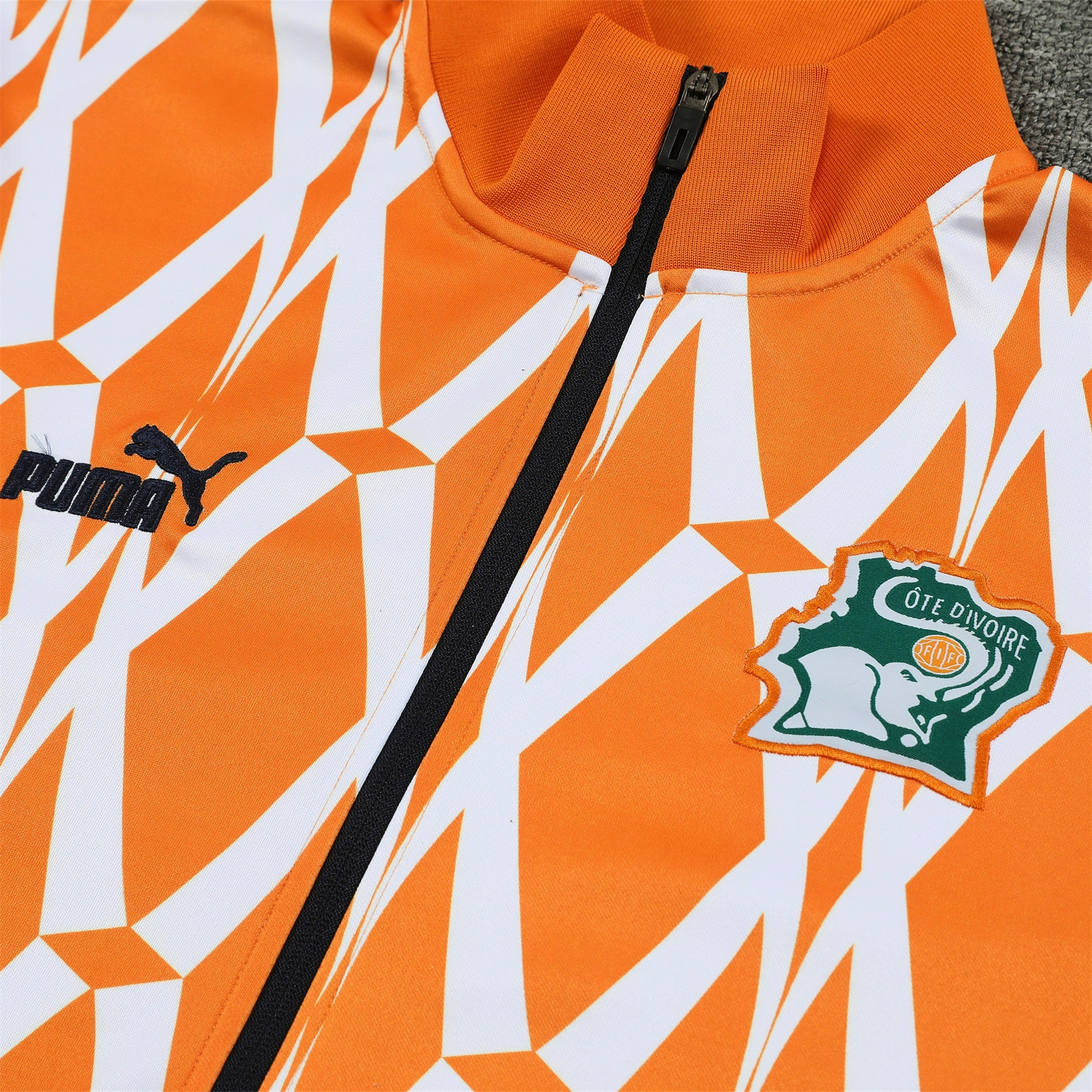 Cote d'Ivoire 23-24 Jacket Training Tracksuit - Orange - JerseysGala