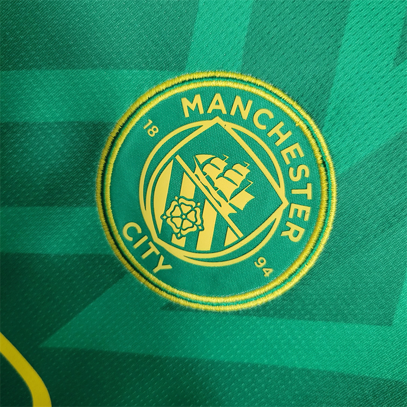 Manchester City 23-24 Green Goalkeeper Jersey - Fans Version - JerseysGala