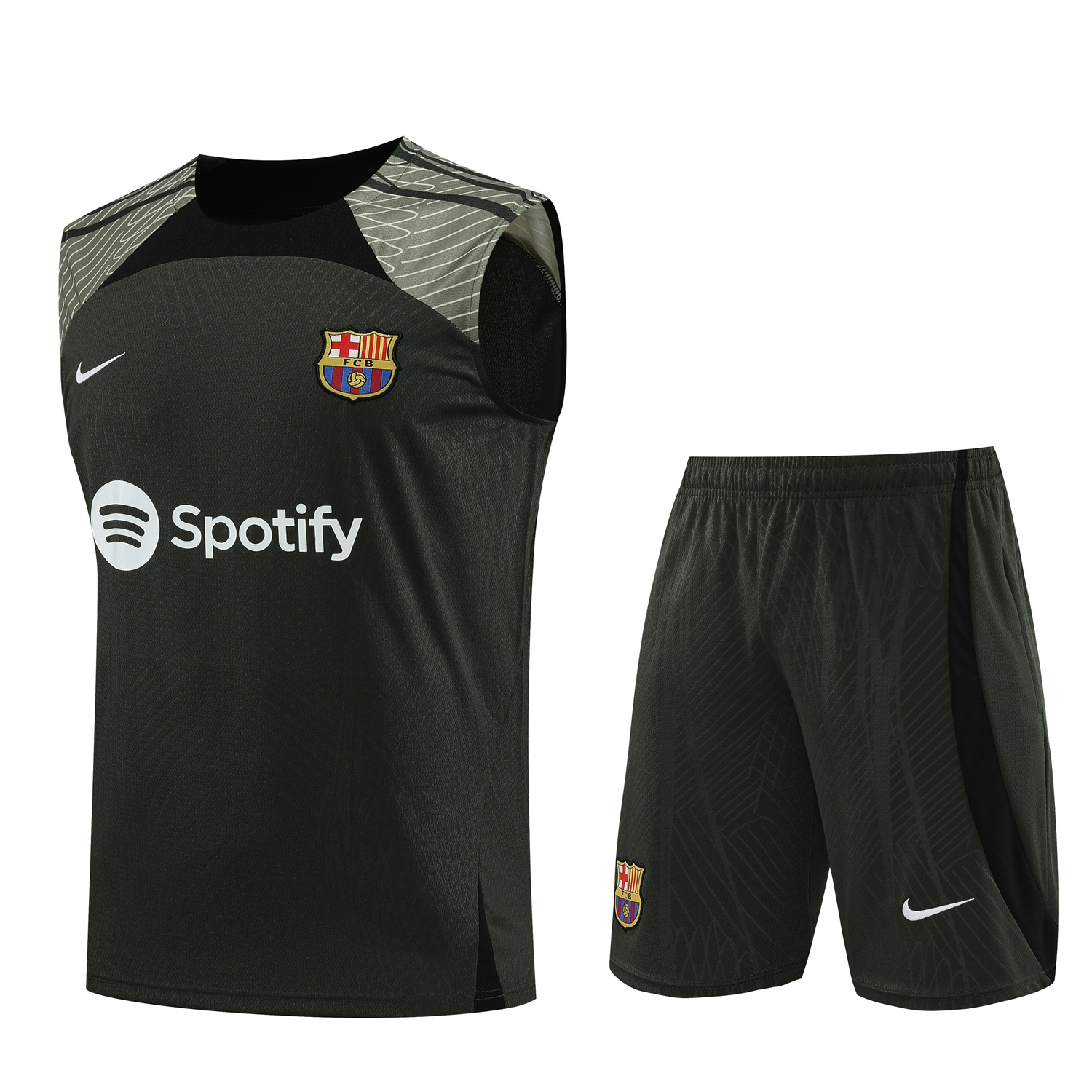 B.A.R.S.A 23-24 Deep Green Player Vest Training Set - JerseysGala