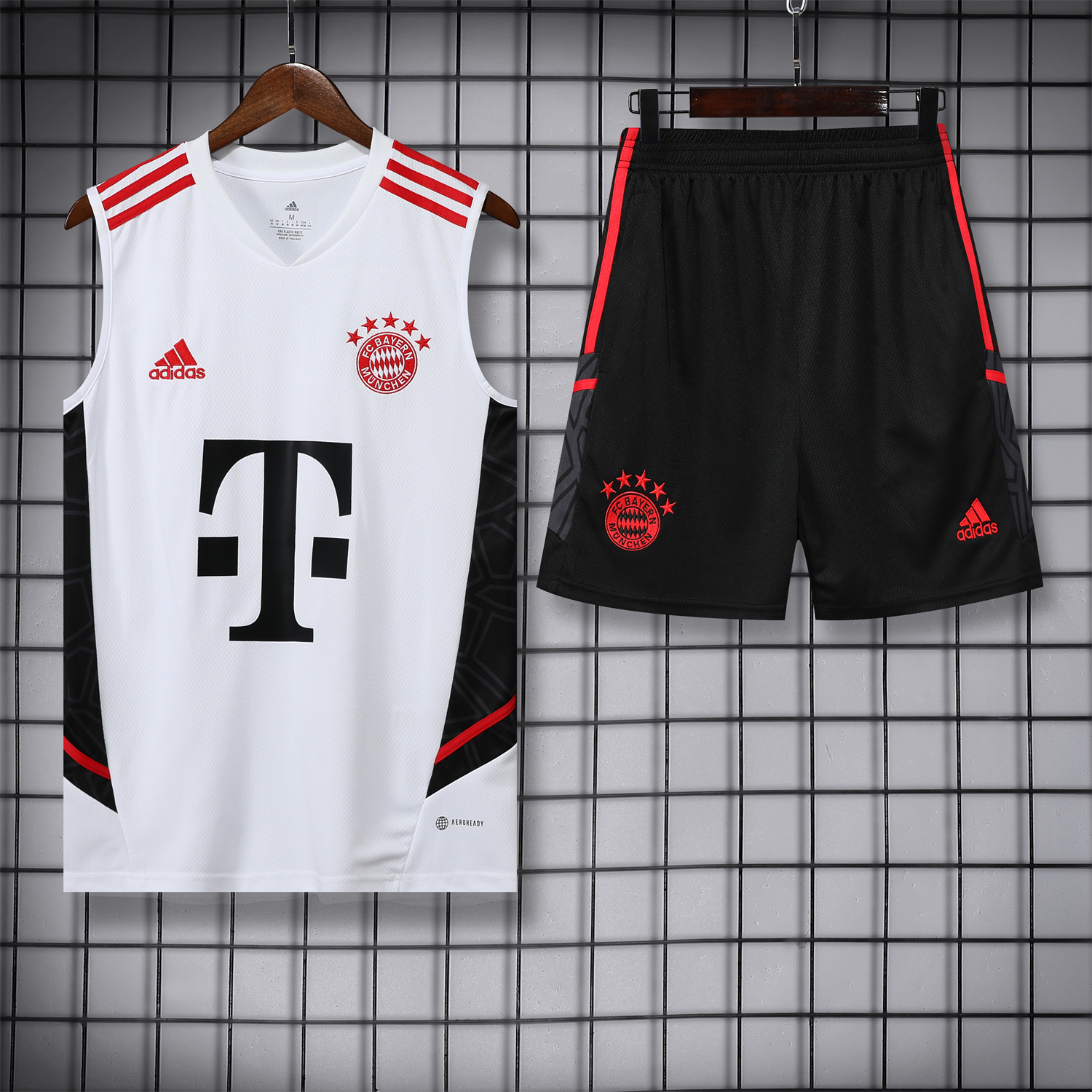 Bayern Munich 23-24 White Training Vest Suit - JerseysGala