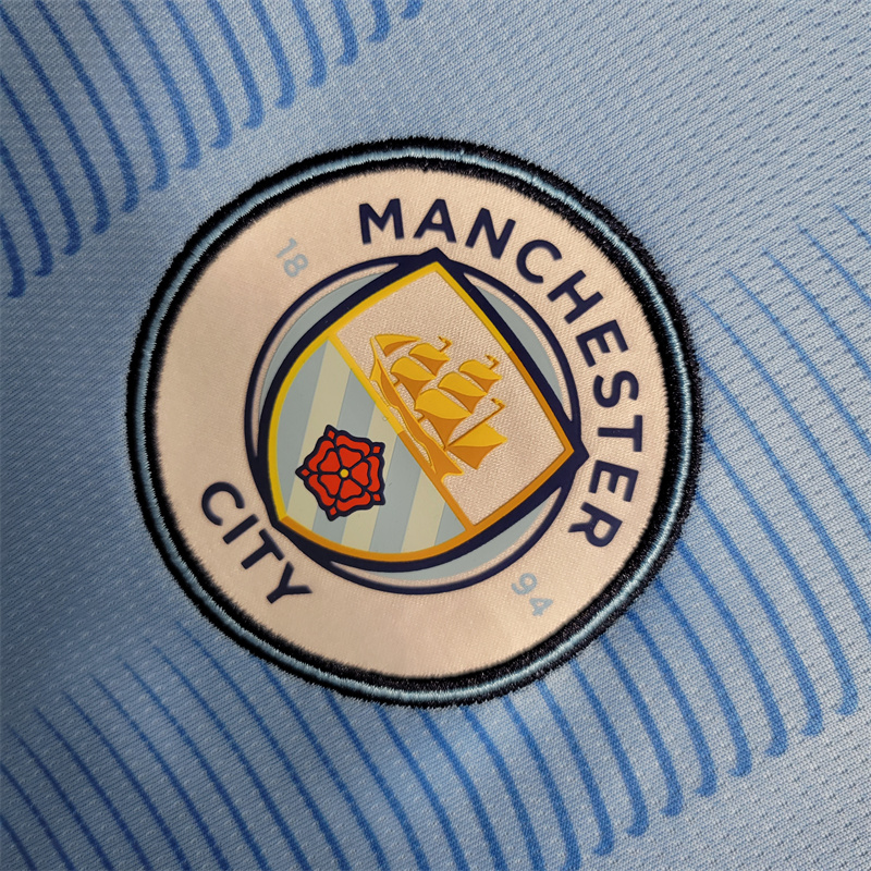 Manchester City 23-24 Home Long Sleeve Jersey - Fans Version - JerseysGala
