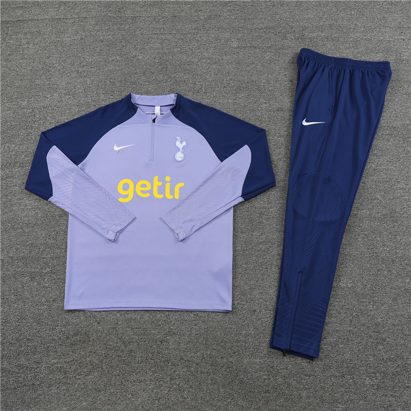 Tottenham Hotspur 23-24 Kids Long Sleeve Training Set Set Purple - JerseysGala