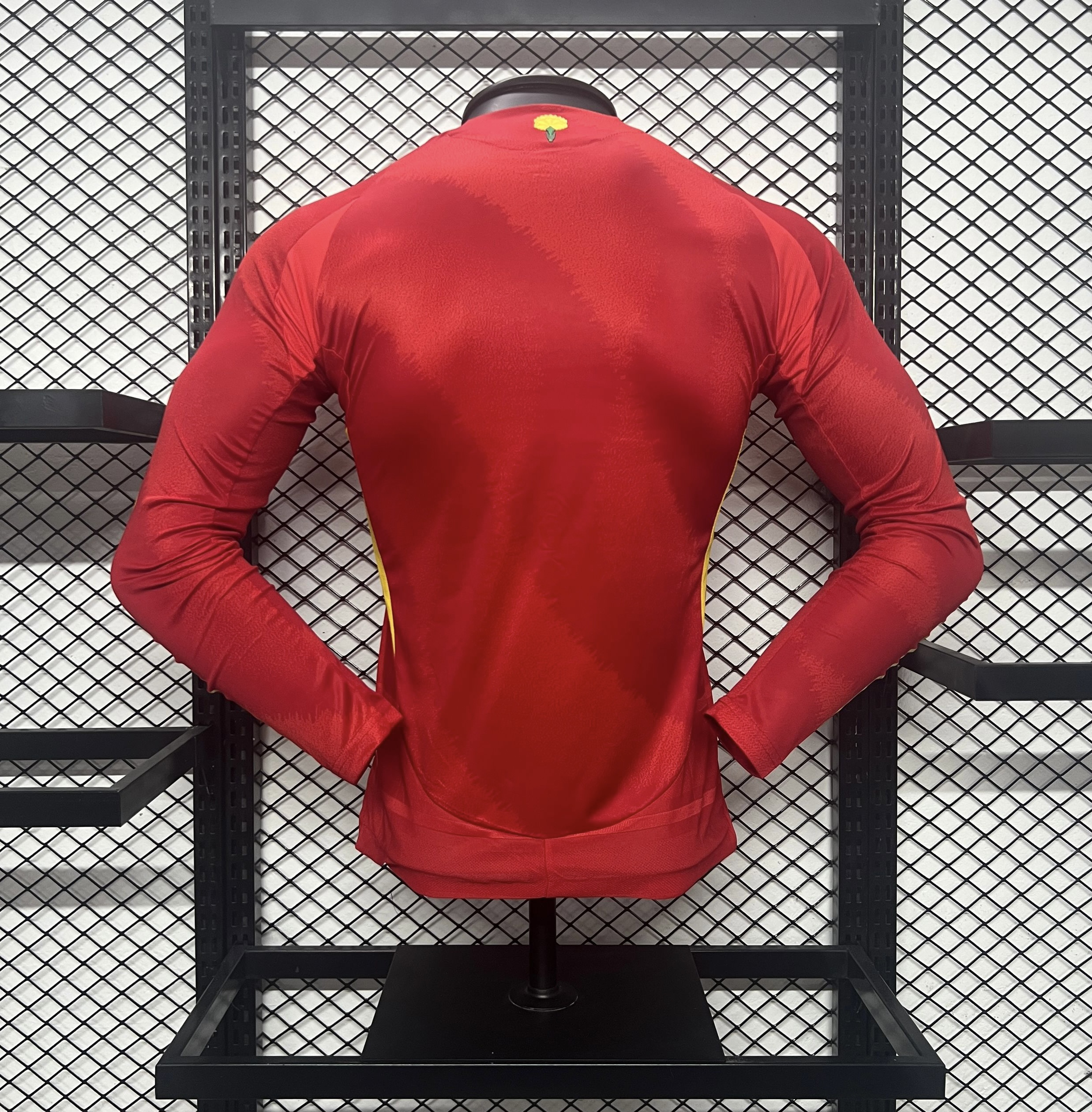 Spain 2024 Home Stadium Long Sleeve Jersey - Player Version - JerseysGala