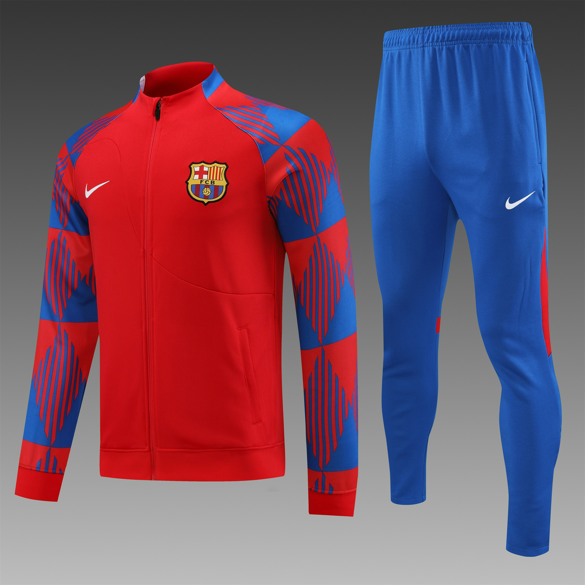 B.A.R.S.A 23-24 Jacket Training Tracksuit Red - JerseysGala