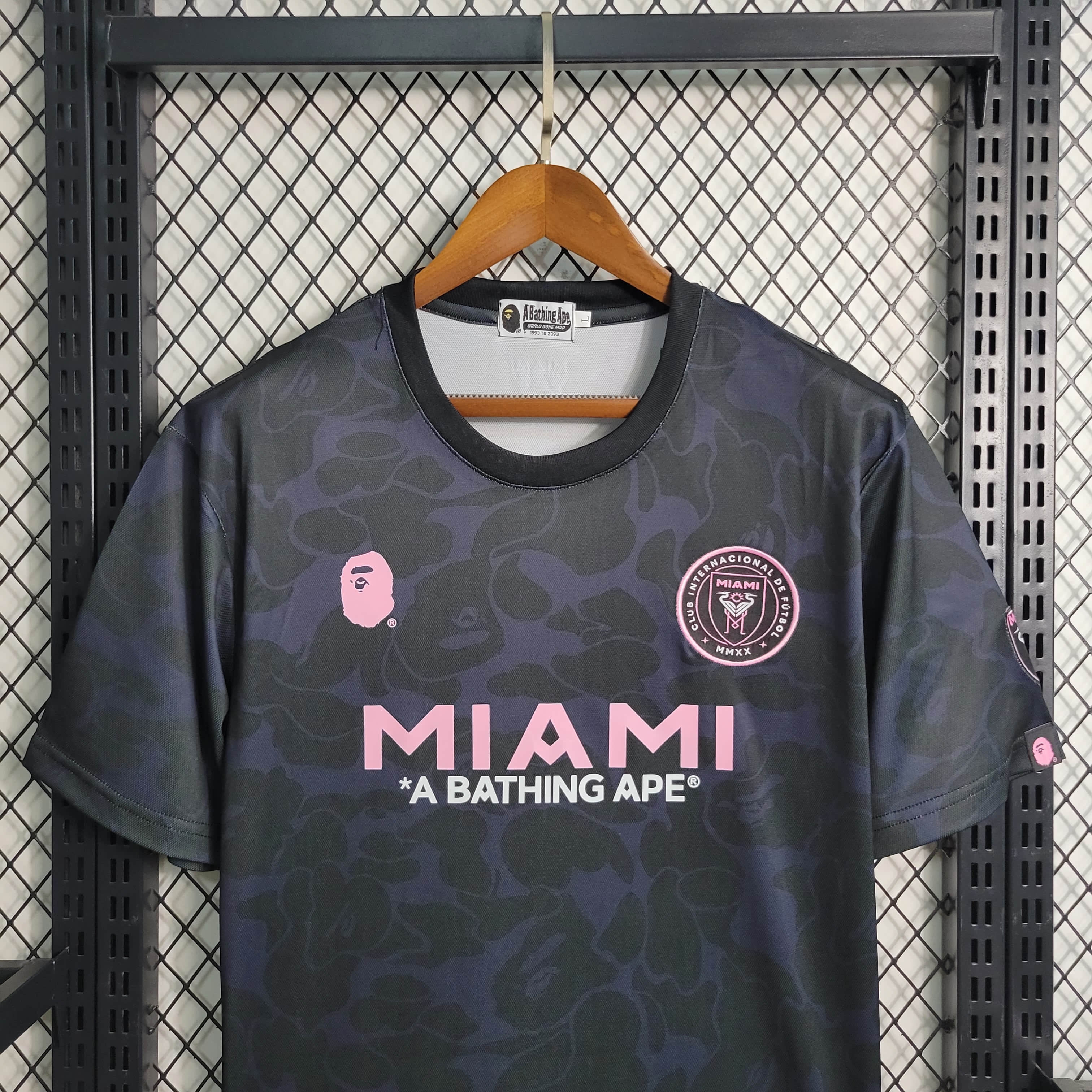 INT M.A.M x A.P.E 23-24 Black Special Edition Jersey - Fans Version - JerseysGala