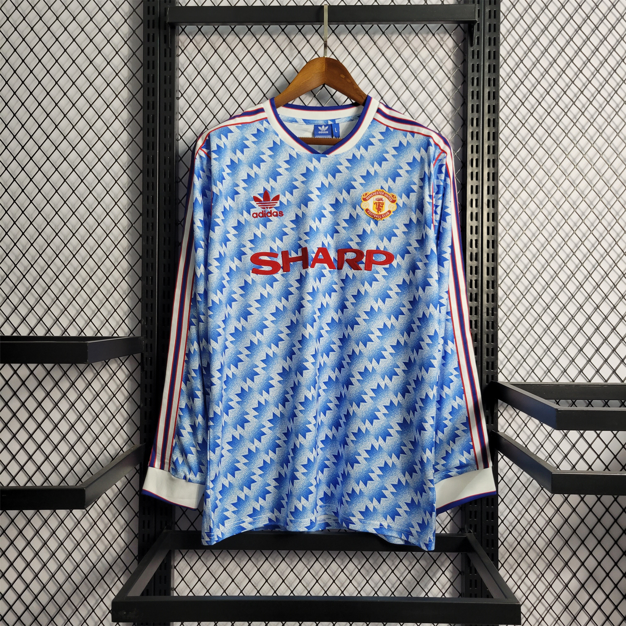 Manchester United Retro 90-92 Away Long Sleeve Jersey - JerseysGala