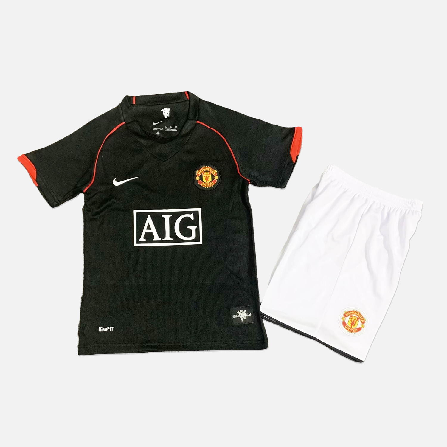 Manchester United Retro 2007-08 Away Stadium Kids Kit - JerseysGala