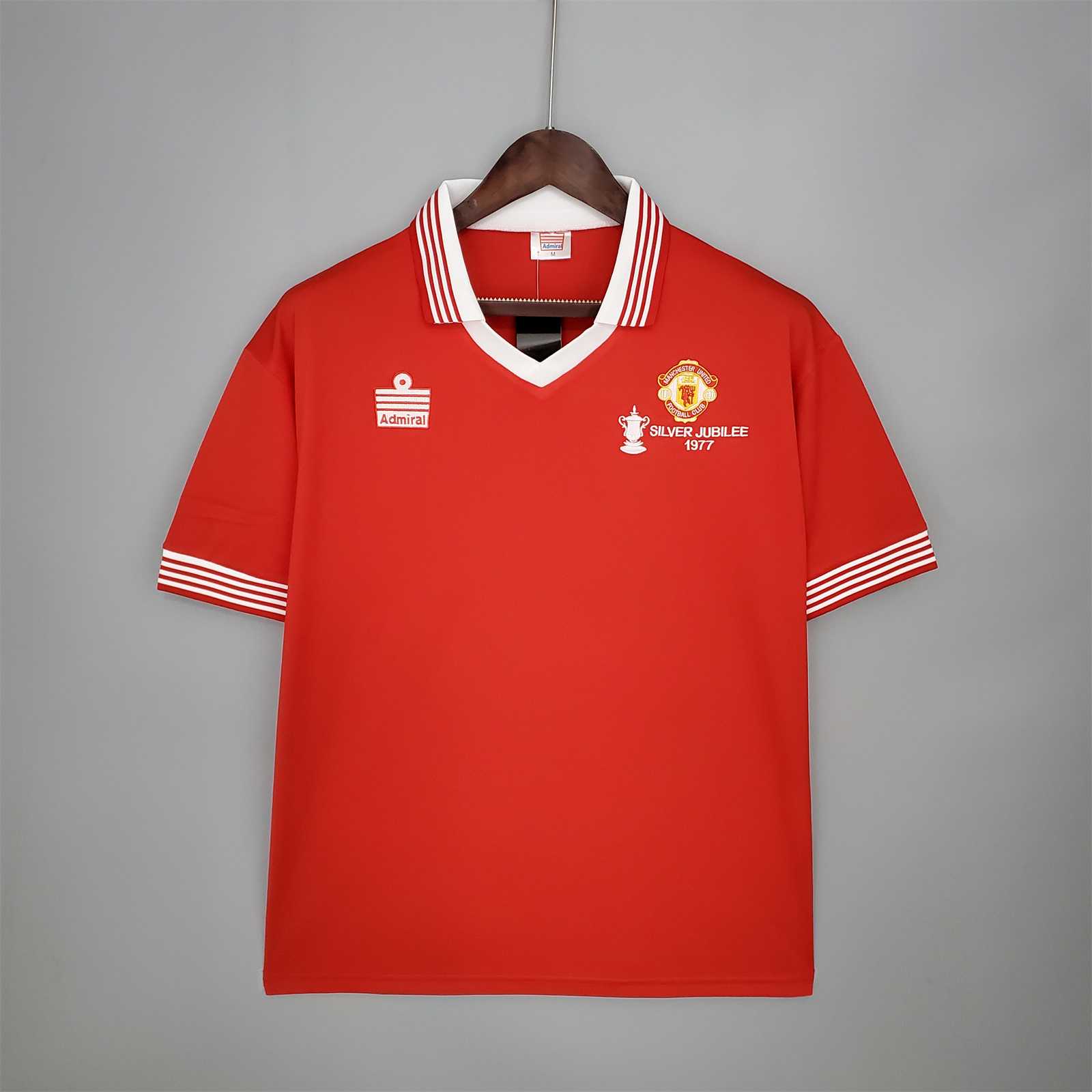 Manchester United Retro 1977 Home Stadium Jersey - JerseysGala