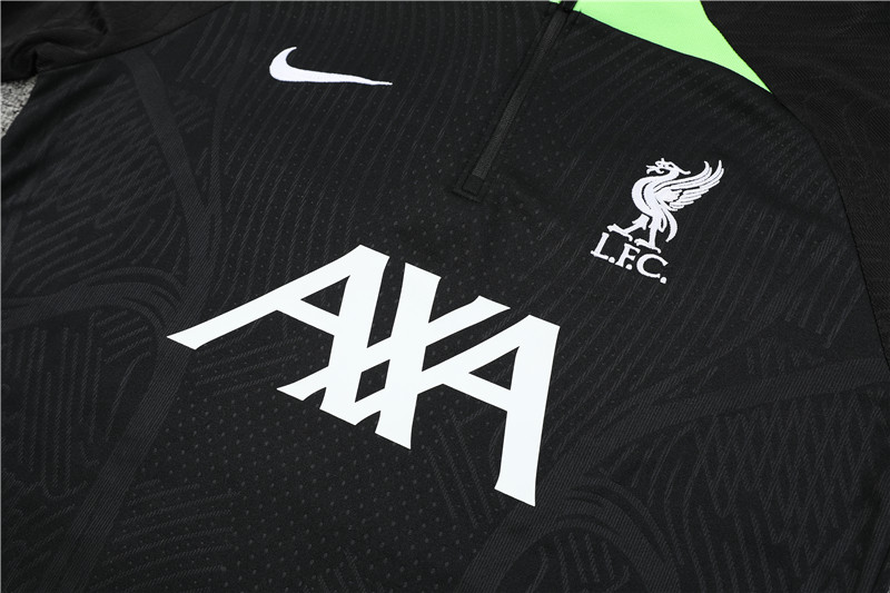 23-24 Liverpool Black Long Sleeve Training Set - JerseysGala