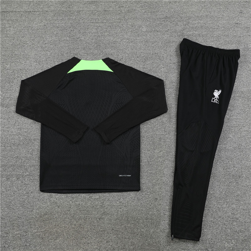 23-24 Liverpool Black Long Sleeve Training Set - JerseysGala