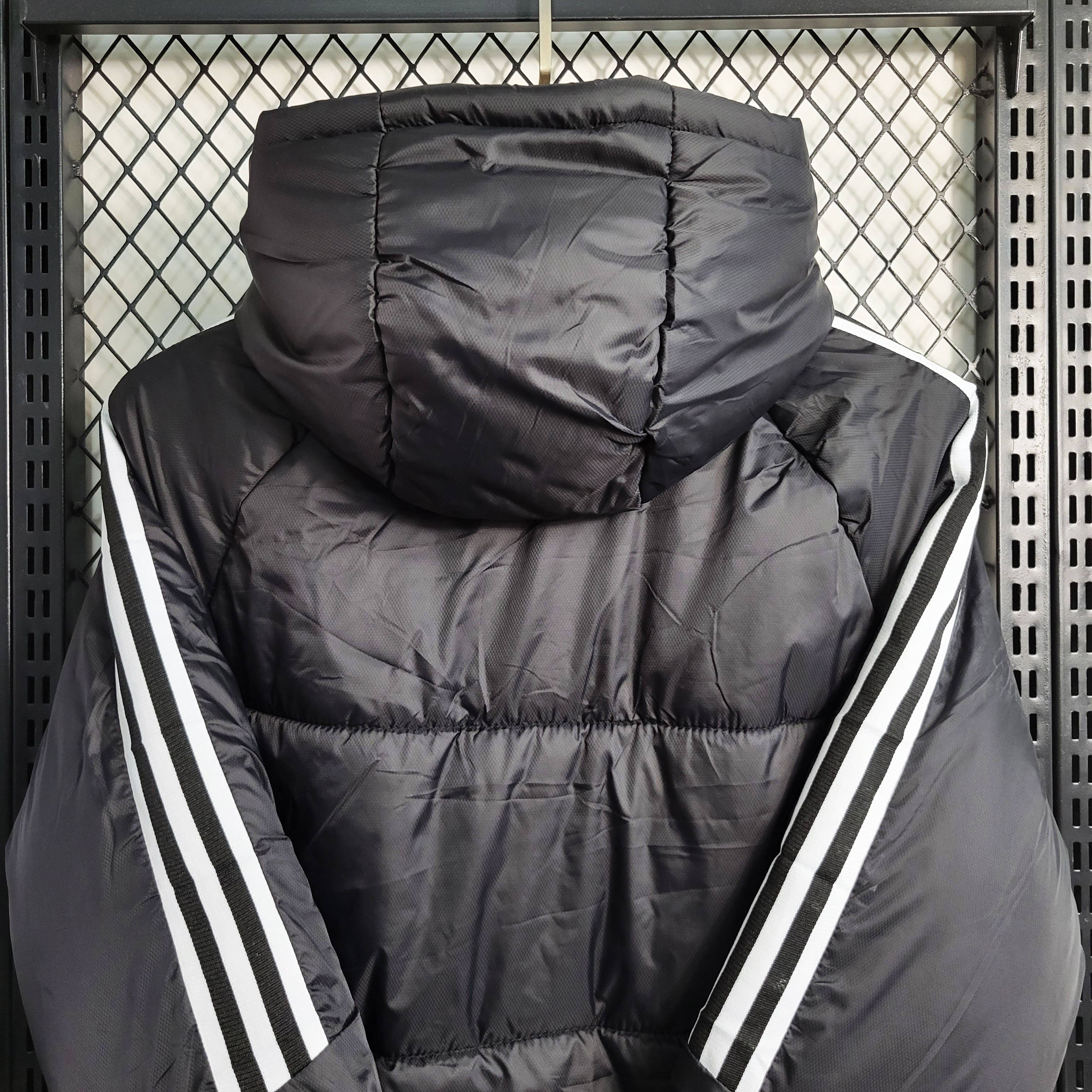Flamengo 23-24 Men's Hooded Thermal Cotton Jacket - Black - JerseysGala