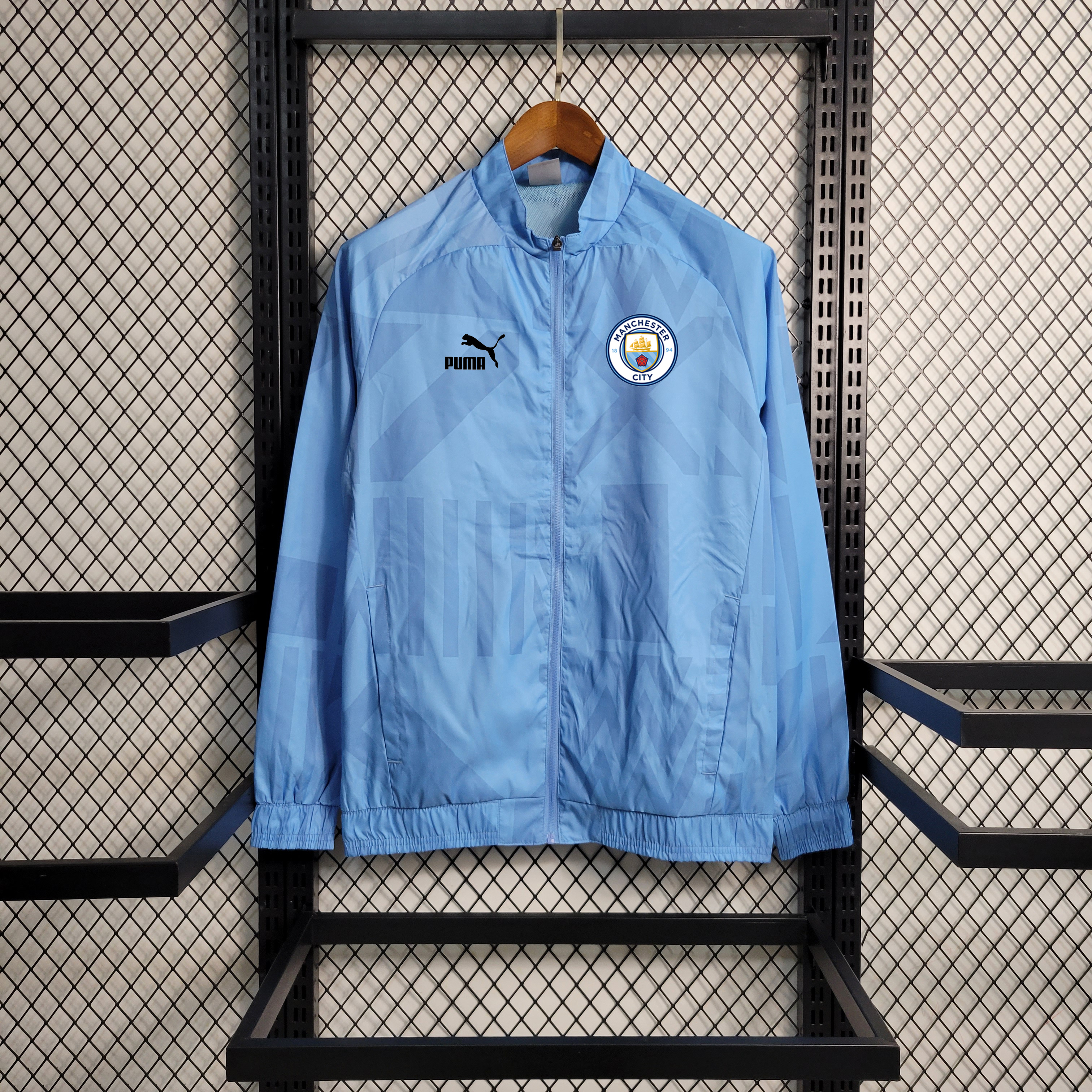 23-24 Manchester City Blue Windbreaker S-XXL - JerseysGala