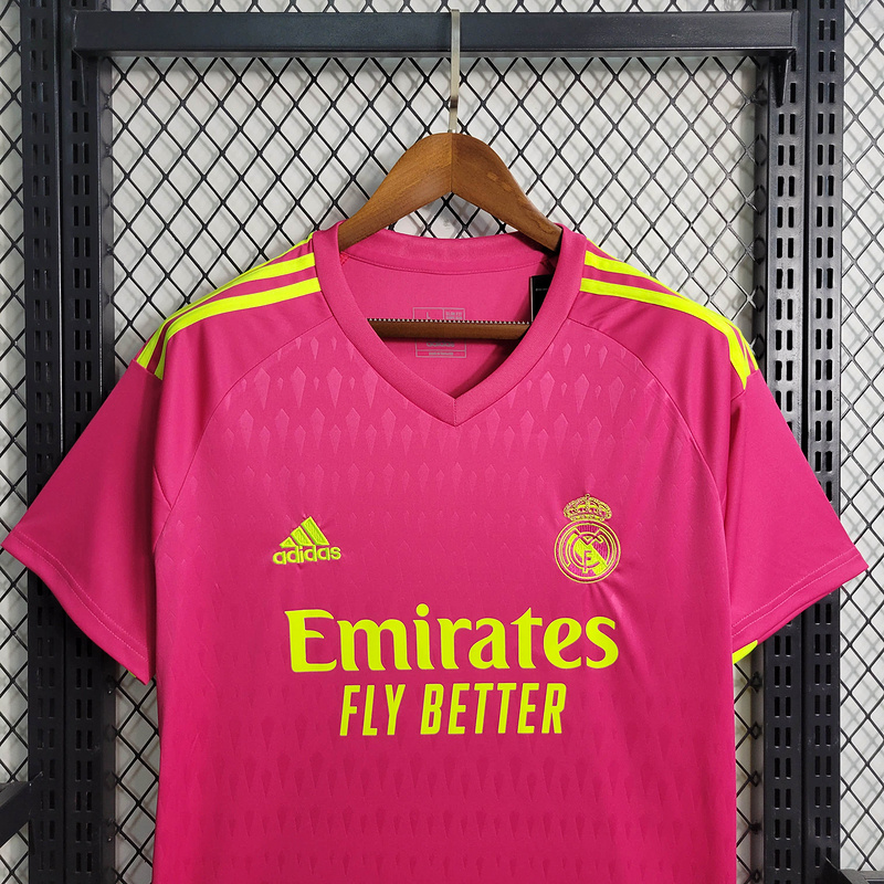 Real Madrid 23-24 Pink Goalkeeper Jersey - Fans Version - JerseysGala