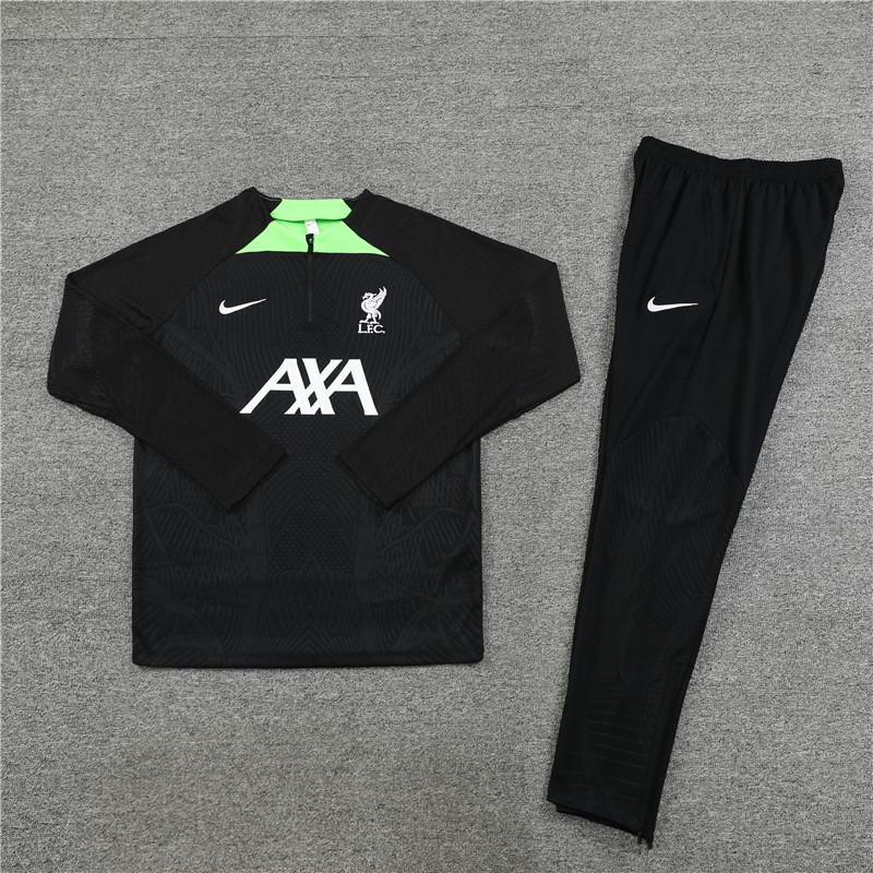 23-24 Liverpool Black Long Sleeve Training Set - JerseysGala
