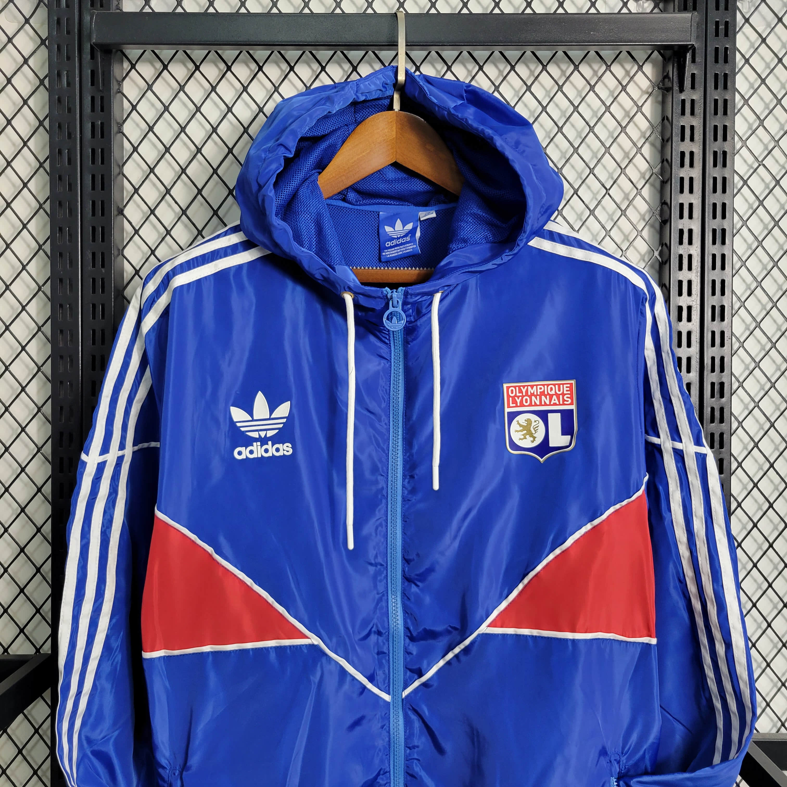 Lyon 23-24 Blue Player Windbreaker - JerseysGala
