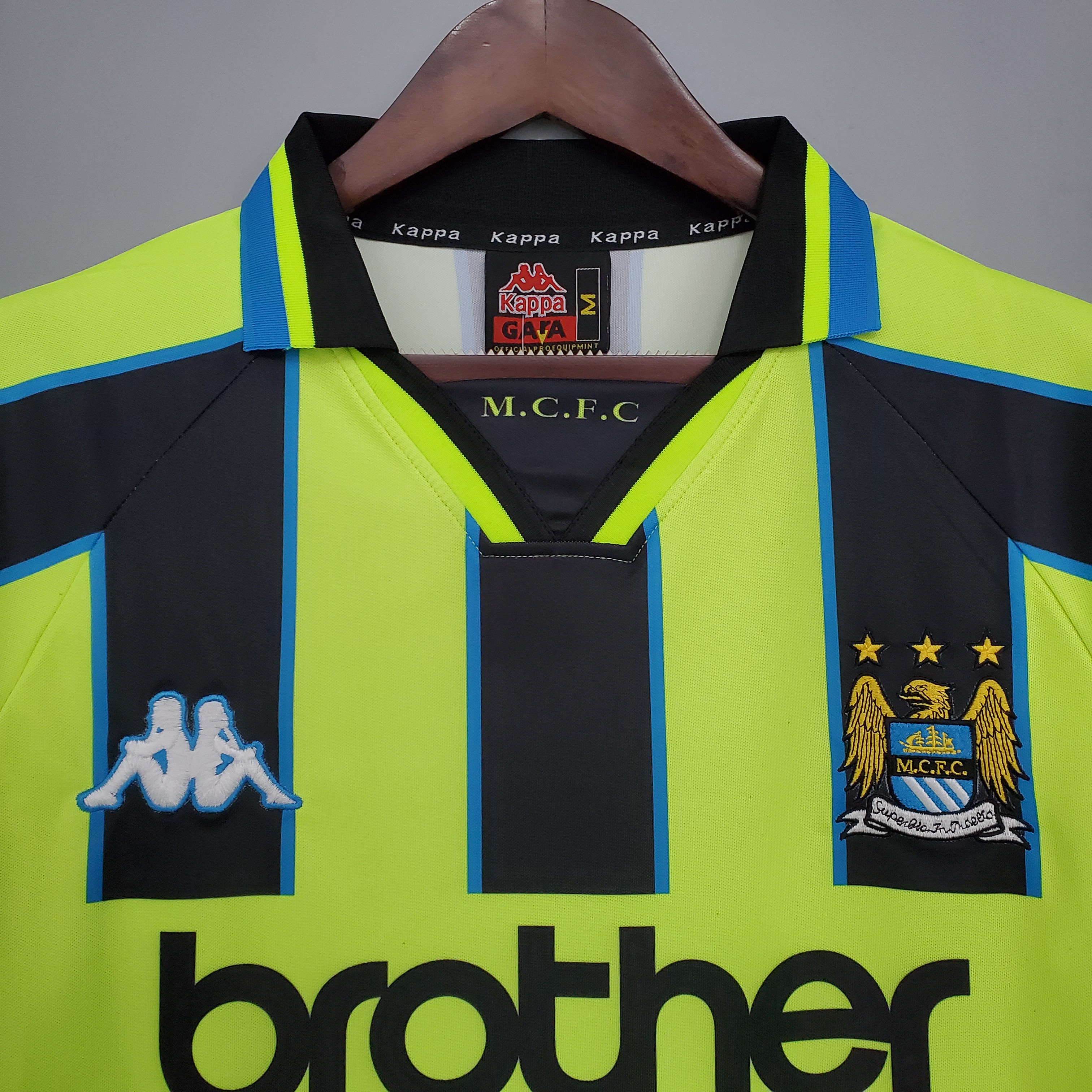 Retro Manchester City 1998-99 Away Stadium Jersey - JerseysGala