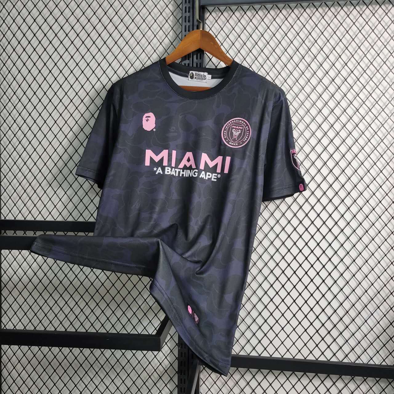 INT M.A.M x A.P.E 23-24 Black Special Edition Jersey - Fans Version - JerseysGala