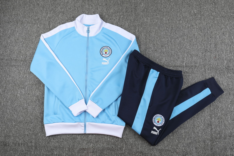 Manchester City 23-24 Jacket Training Tracksuit - Sky Blue - JerseysGala