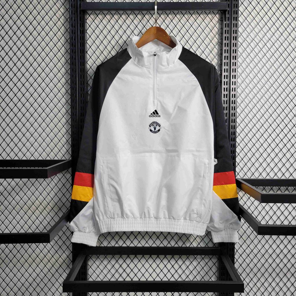 23-24 Manchester United White Windbreaker - JerseysGala
