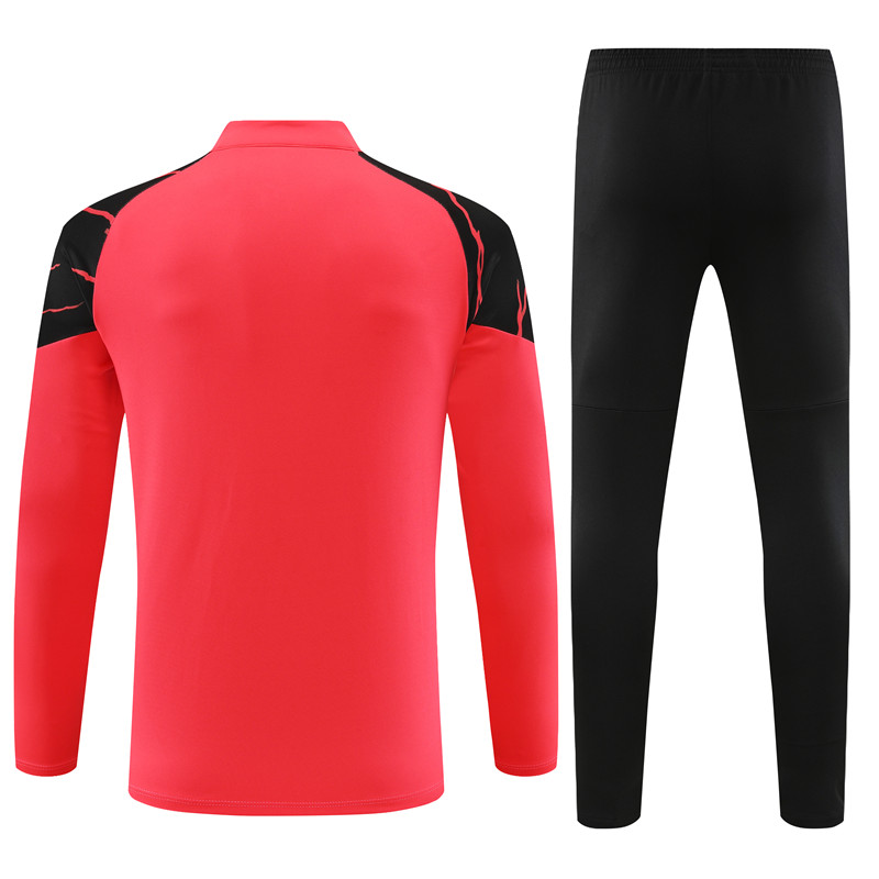 Manchester City 23-24 Kids Long Sleeve Training Set Orange - JerseysGala