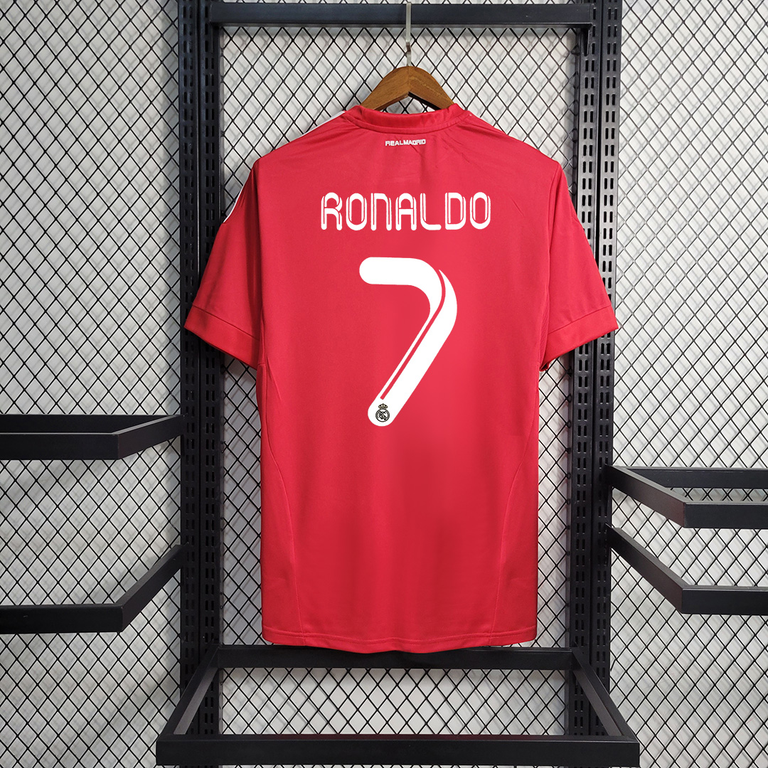 Real Madrid Retro 11-12 Third Red Jersey - JerseysGala