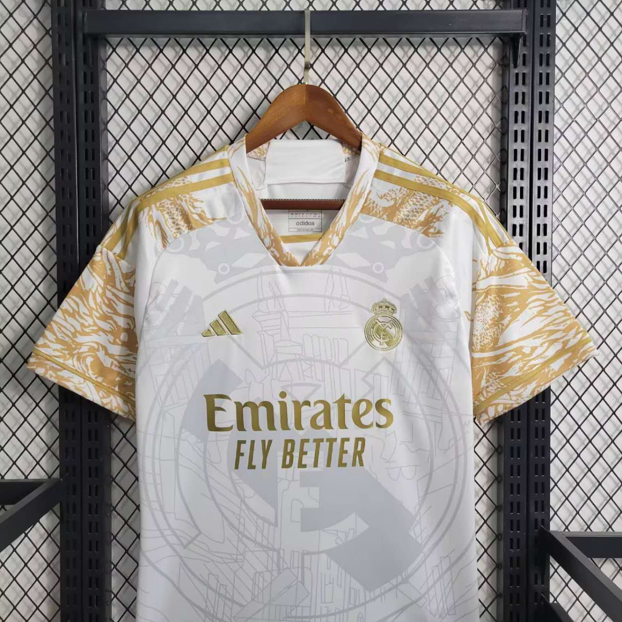 Real Madrid 23-24 Gold Special Edition Jersey - Fans Version - JerseysGala