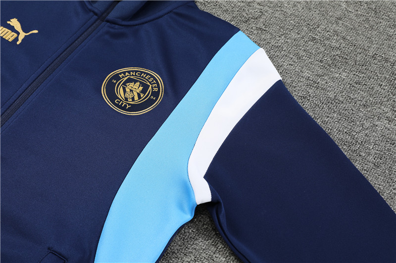 Manchester City 23-24 Jacket Training Tracksuit - Blue - JerseysGala