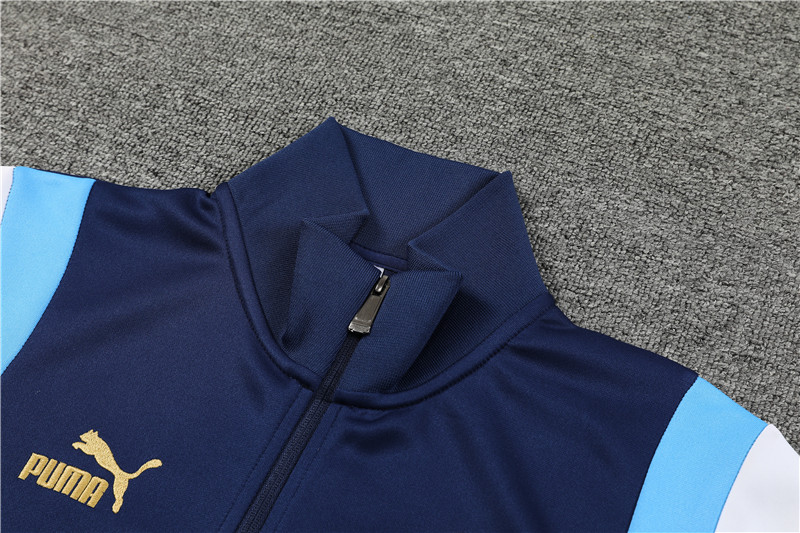 Manchester City 23-24 Jacket Training Tracksuit - Blue - JerseysGala