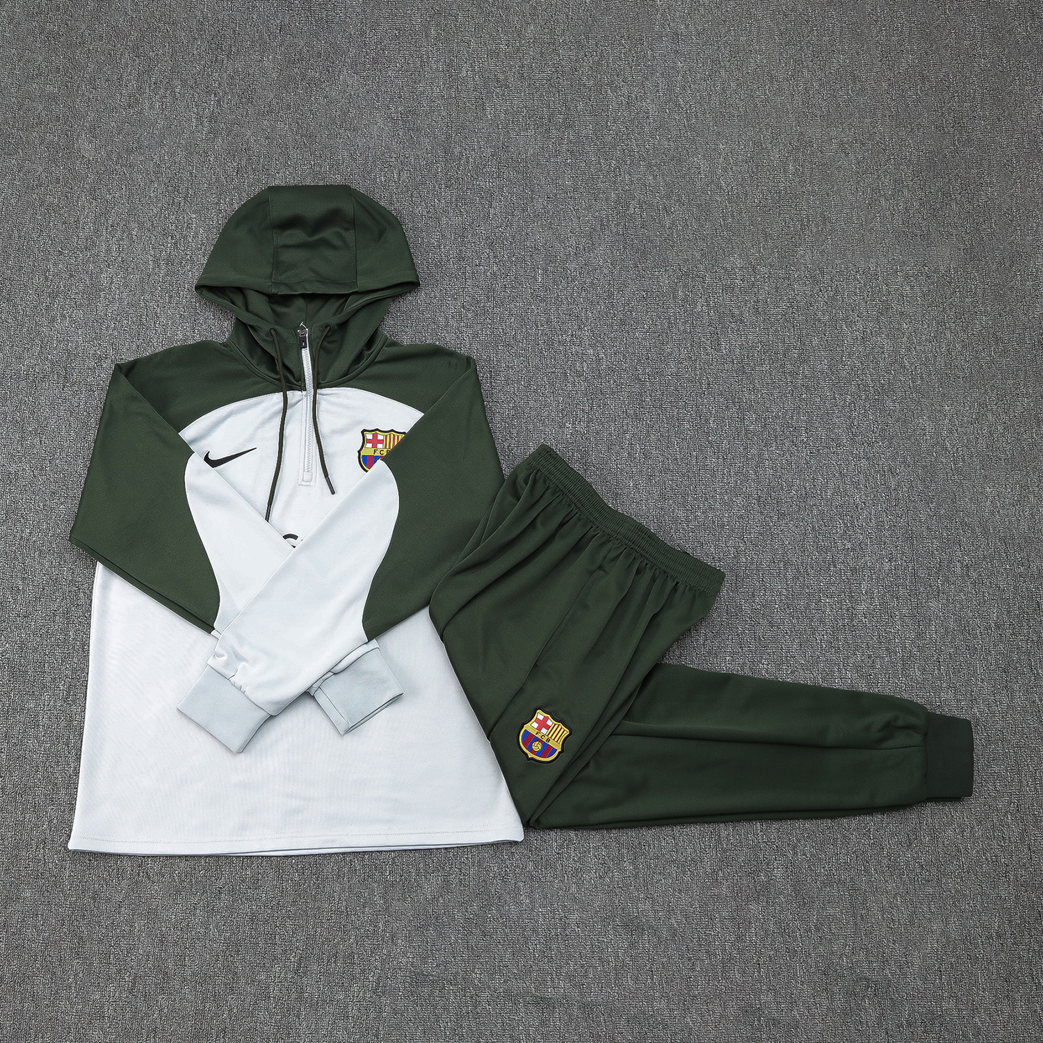B.A.R.S.A 23-24 Men's Training Hoodie + Pants - Light Grey - JerseysGala