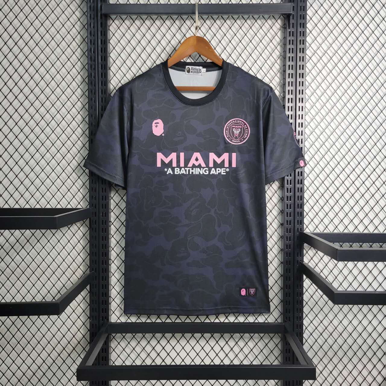 INT M.A.M x A.P.E 23-24 Black Special Edition Jersey - Fans Version - JerseysGala
