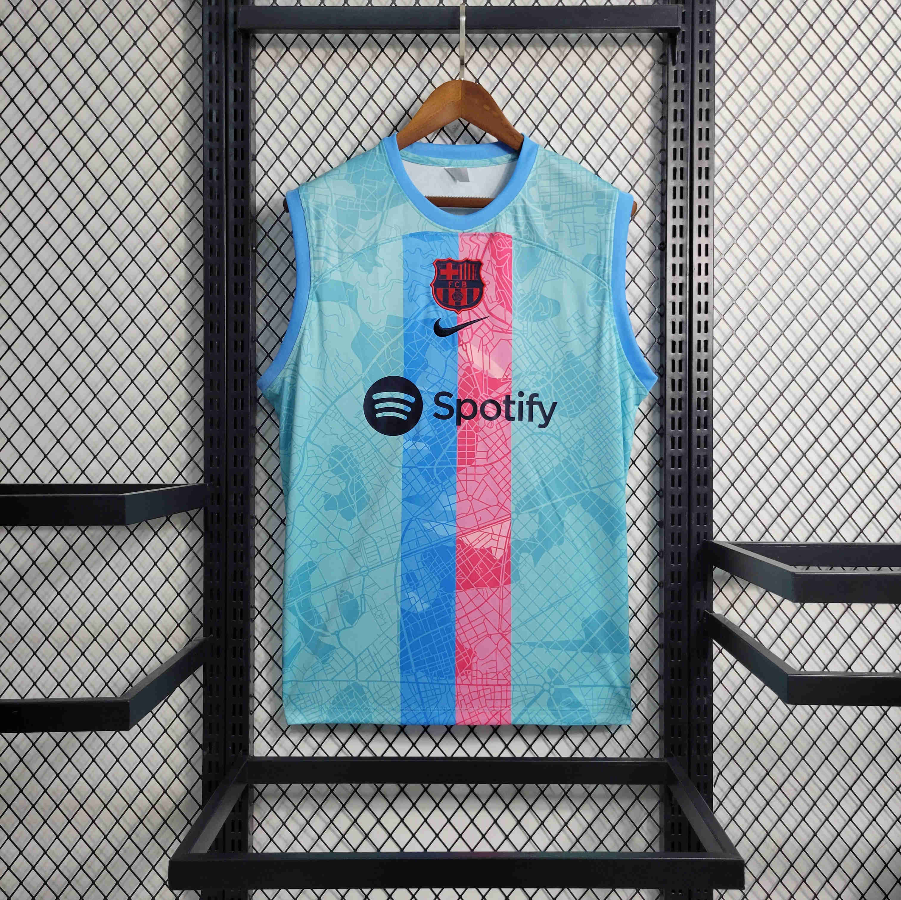 B.A.R.S.A 23/24 Blue Training Vest - JerseysGala