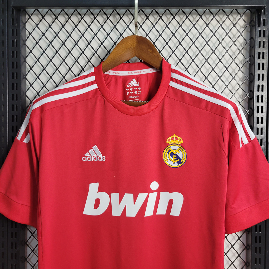 Real Madrid Retro 11-12 Third Red Jersey - JerseysGala