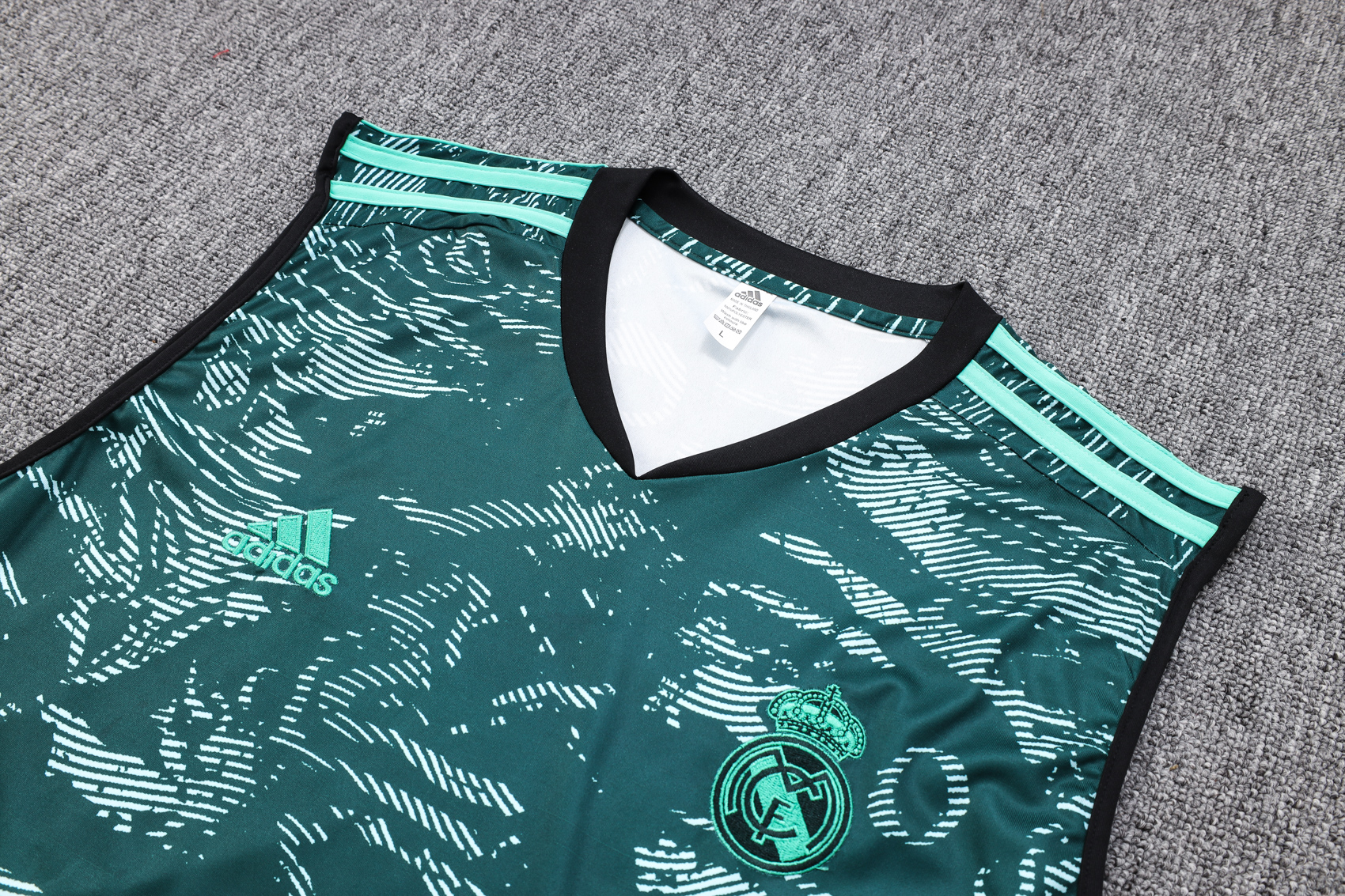 23-24 Real Madrid Green Training Vest Suit - JerseysGala