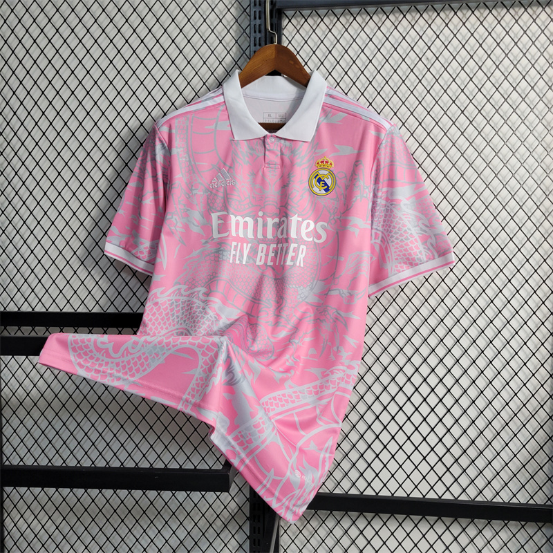23/24 Real Madrid Dragon Pink Jersey - Fans Version - JerseysGala
